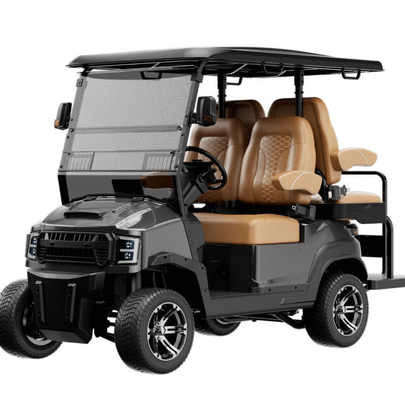 Buzz G2+2 Golf Cart - Grey / Brown