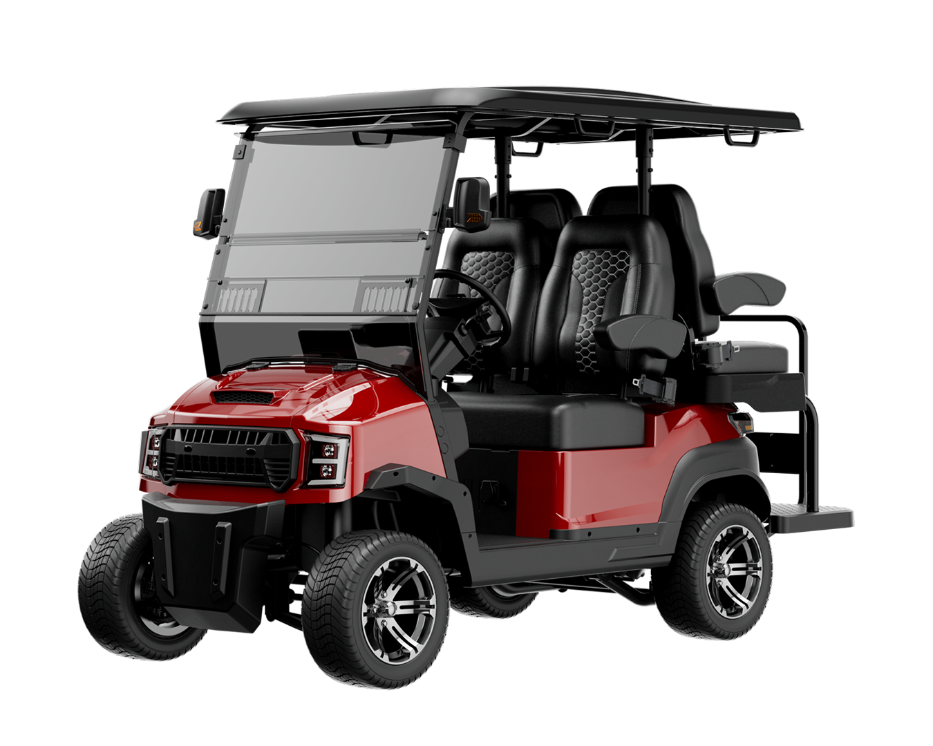 Buzz G2+2 Golf Cart - Red / Black
